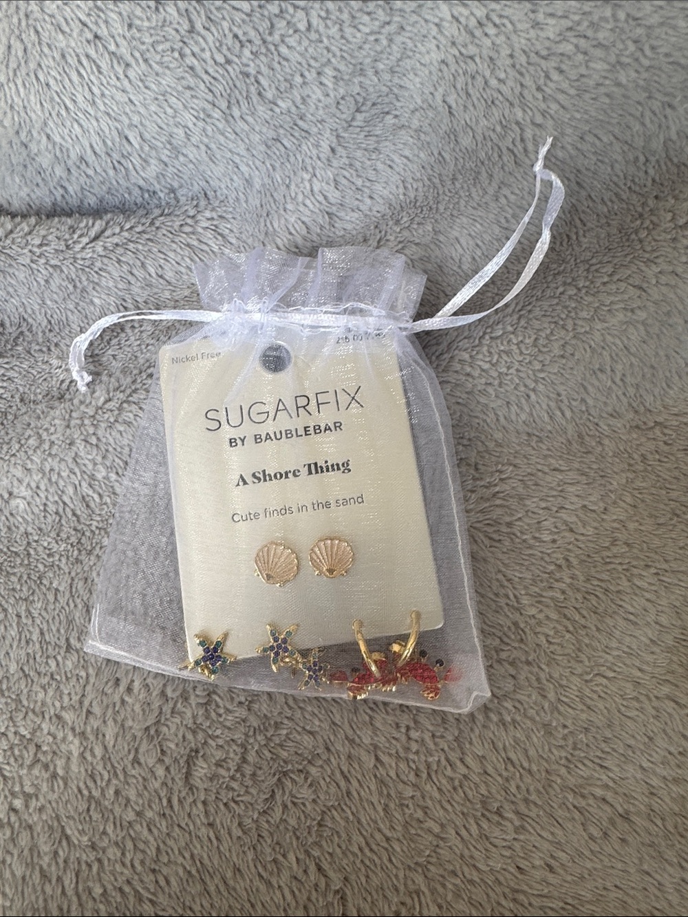 Sugarfix by Baublebar A Shore Thing Beach Themed Earring Trio - Picture 7 of 7